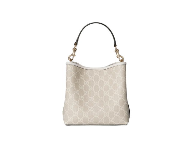 Gucci Gucci GG Emblem Small Bucket Bag Beige - view 2