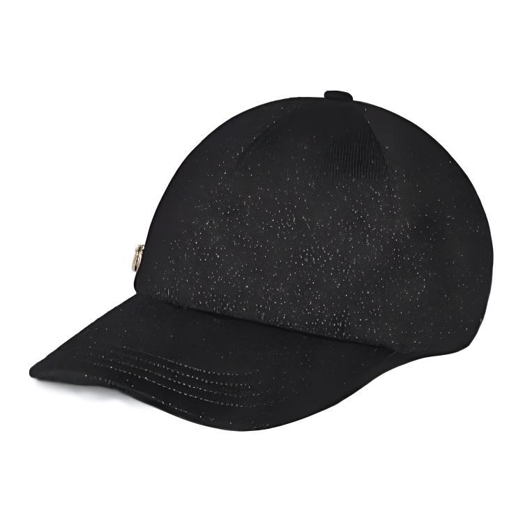 Gucci Gucci Wool, Viscose, Lurex, Crystal Baseball Caps Women's Black