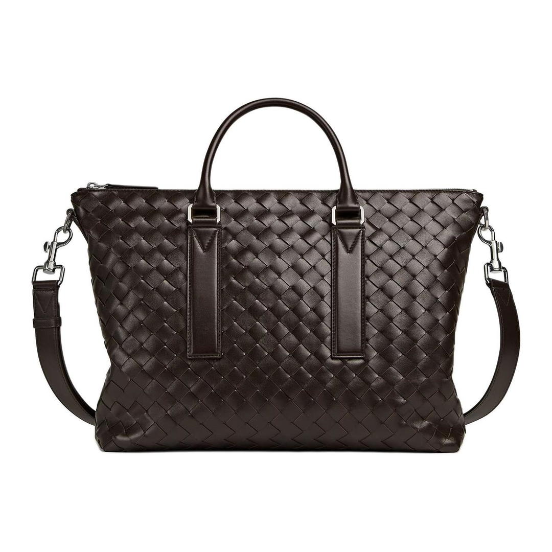 Bottega Veneta Bottega Veneta Calfskin Portable One Shoulder Crossbody Briefcases Men's Gummies