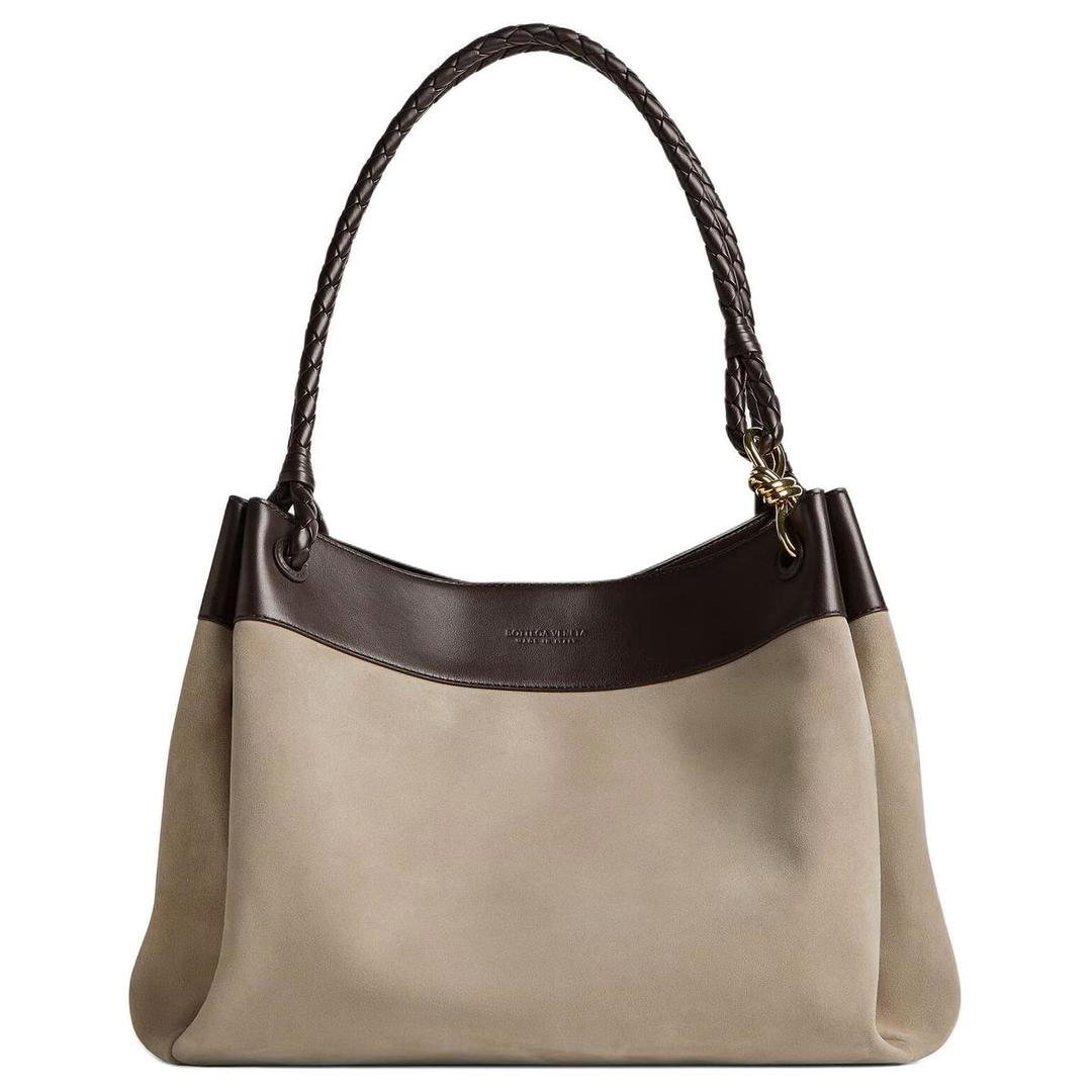 Bottega Veneta Bottega Veneta Suede Shoulder Bag Large Size Women's Brown