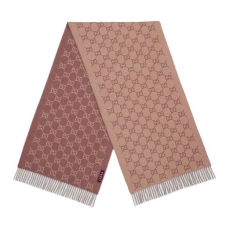 Gucci Gucci Cashmere Knit Scarves Women's Brown