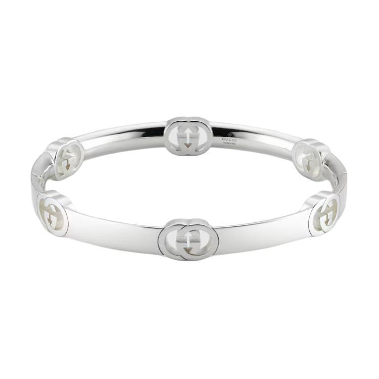 Gucci Gucci 925 Sterling Silver Bangles Men's Silver