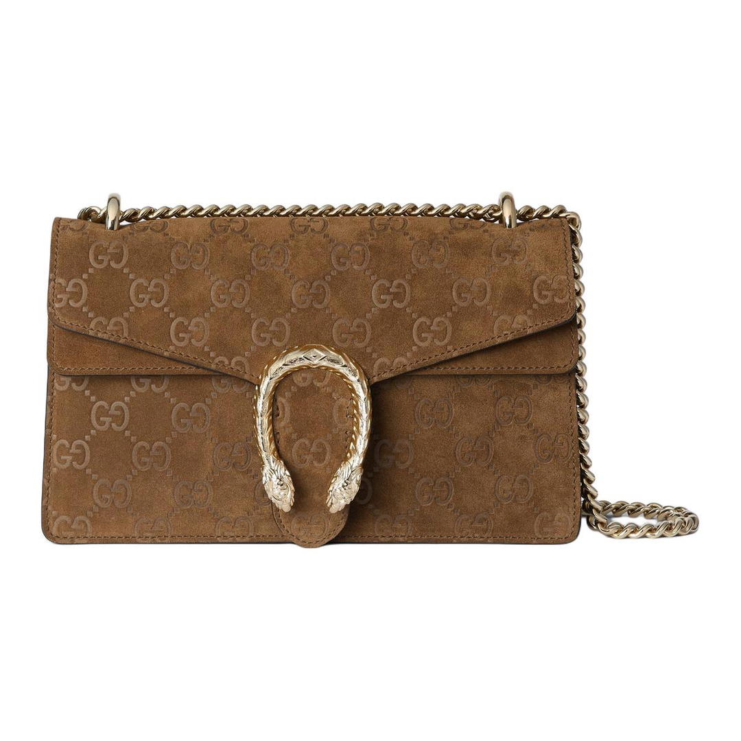 Gucci Gucci Dionysus Suede Crossbody Bag Shoulder Bag Small Size Women's Light Brown