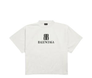 Buy Balenciaga Nano Bb Cropped T-shirt Dirty White at Sasom – Authentic and Ready to Ship
