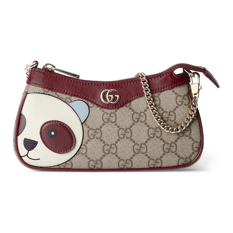 Gucci Gucci Coated Fabric Shoulder Bag Crossbody Bag Mini Women's Brown & Brown