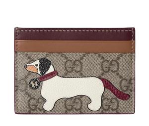Buy Gucci Coated Fabric Card Holder Unisex Burgundy & Dark Brown at Sasom – Authentic and Ready to Ship