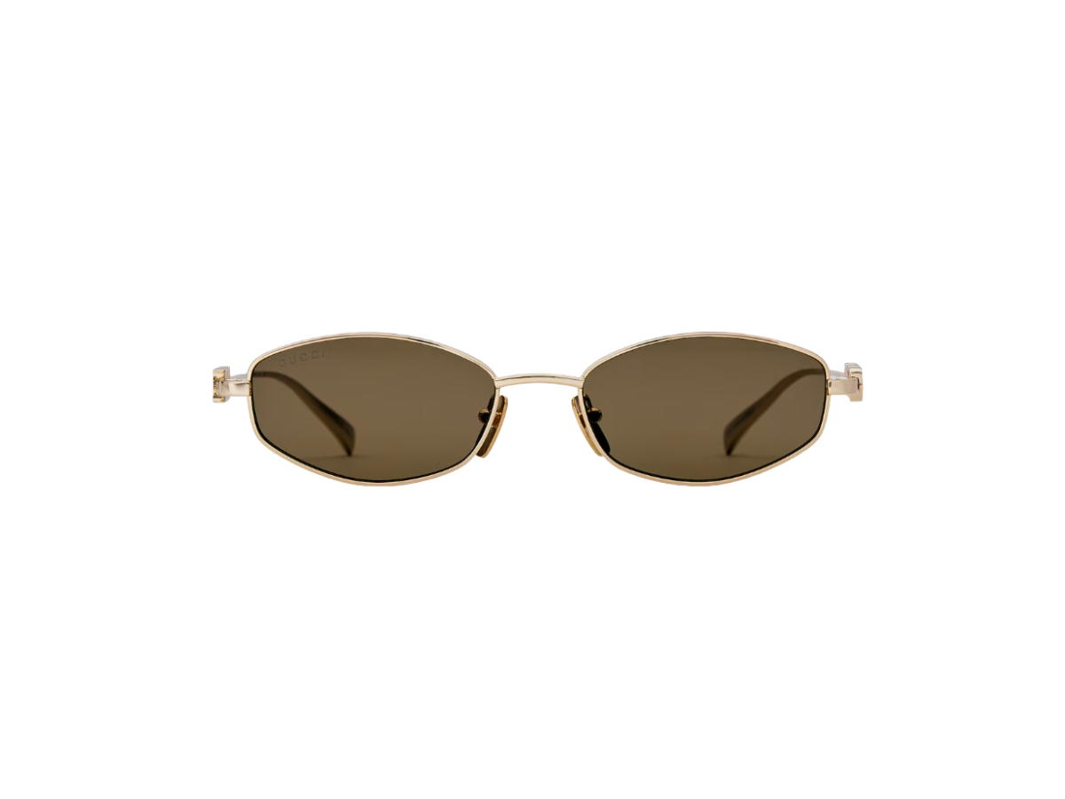 Gucci Gucci Oval Frame Sunglasses Brown