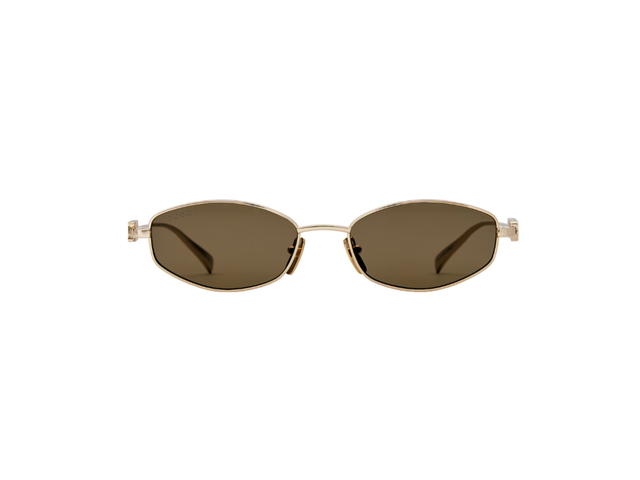 Gucci Gucci Oval Frame Sunglasses Brown - view 1