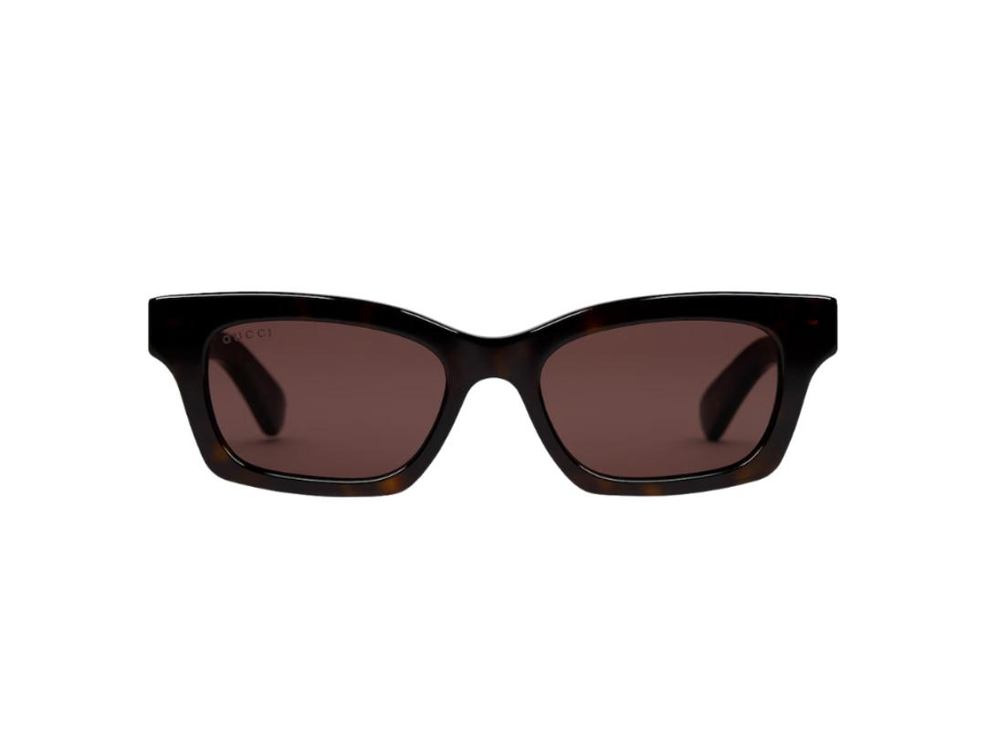 Gucci Gucci GG1790S Cat-Eye Frame Sunglasses Dark Tortoiseshell Solid Brown