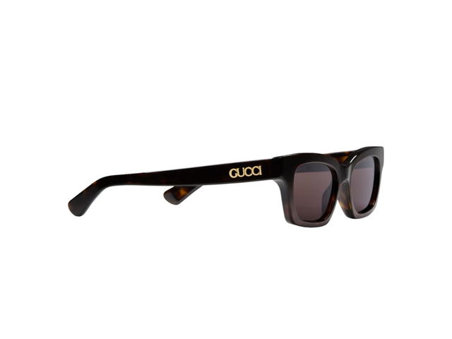 Gucci Gucci GG1790S Cat-Eye Frame Sunglasses Dark Tortoiseshell Solid Brown - view 2