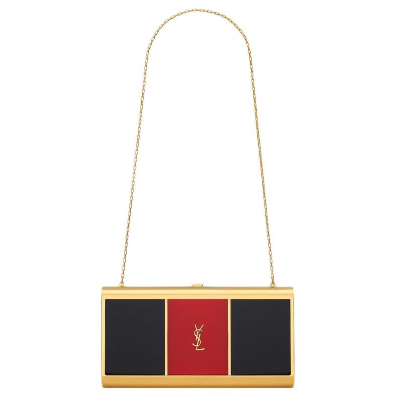Saint Laurent Saint Laurent Polyester Shoulder Bag Women's Black & Red