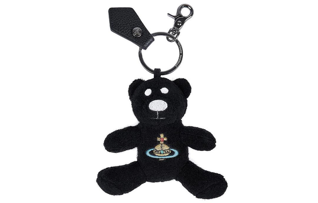Vivienne Westwood Vivienne Westwood Plush Towel Keychains Unisex Black