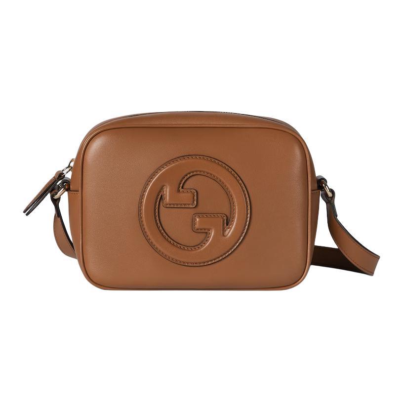 Gucci Gucci Smooth Leather Crossbody Bag Shoulder Bag Mini Women's Brown