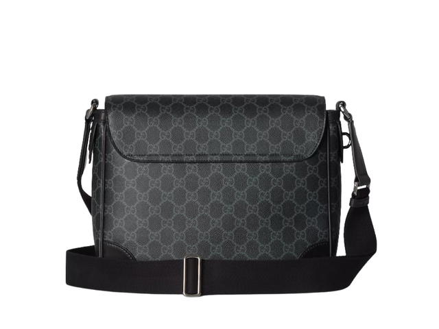 Gucci Gucci GG Emblem Medium Crossbody Bag Black - view 2