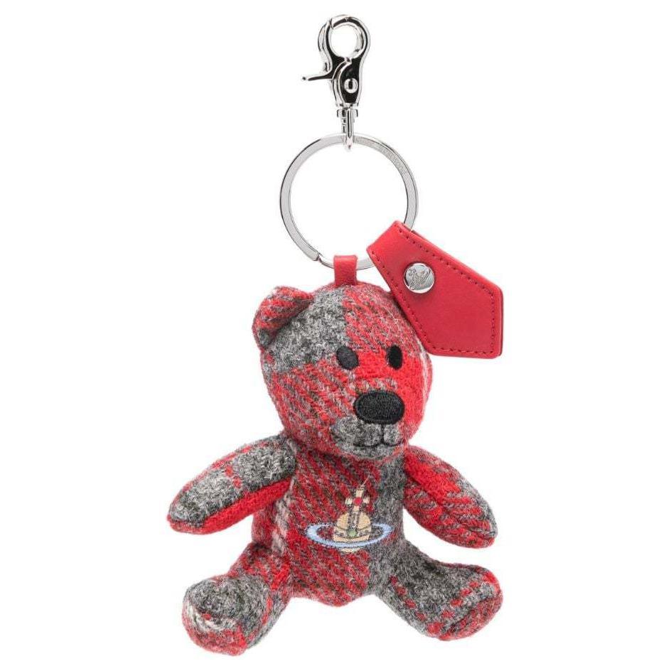 Vivienne Westwood Vivienne Westwood Metal, Fabric, Calfskin Keychains Women's Red