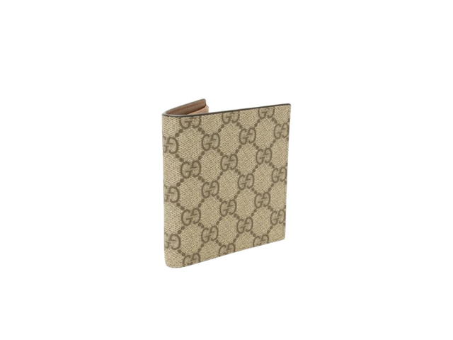 Gucci Gucci GG Emblem Bi-Fold Beige Dark Brown - view 2