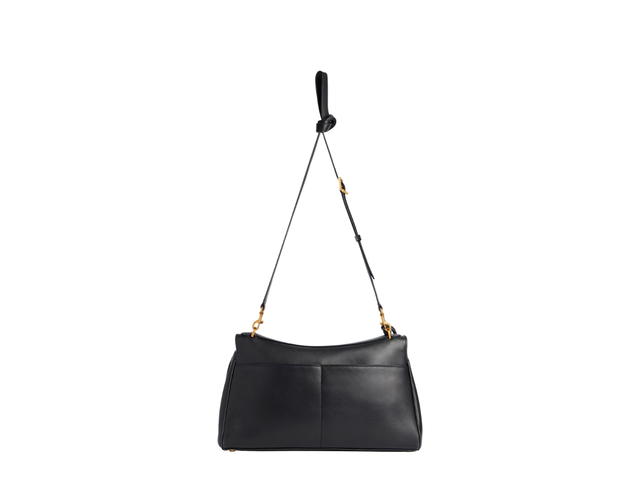 Balenciaga Balenciaga Rodeo Shoulder Bag In Black Smooth Calfskin Aged-Gold Hardware - view 2