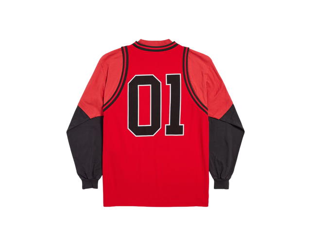 Balenciaga Balenciaga Basketball Series Layered Long Sleeve T-Shirt Red Black - view 2
