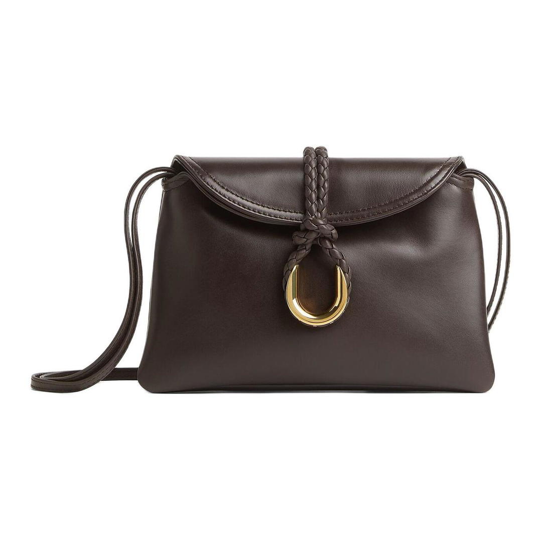 Bottega Veneta Bottega Veneta Cow Leather Shoulder Bag, Crossbody Bag Mini Unisex Brown