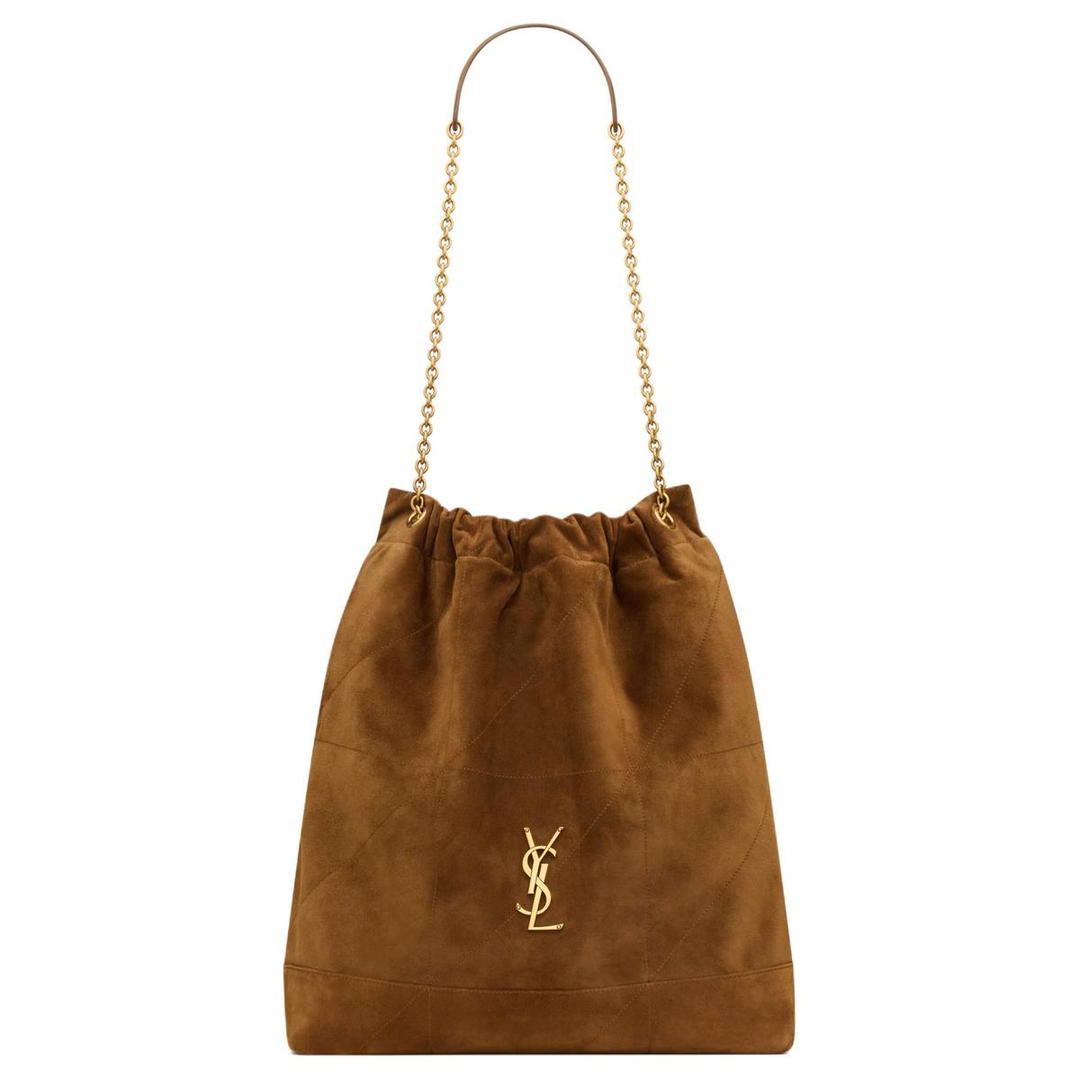 Saint Laurent Saint Laurent Jamie Calfskin Shoulder Bag Large Size Women's Caramel