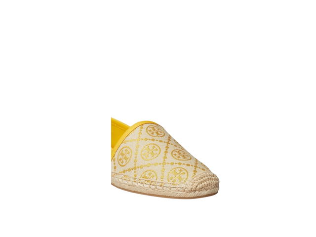 Tory Burch Tory Burch T Monogram Espadrille Flat In Goldfinch Aged Camello - view 4
