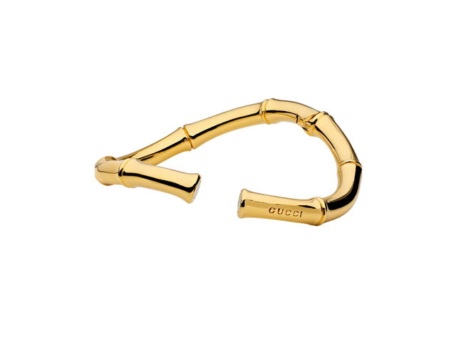 Gucci Gucci Bamboo Choker Necklace In Aluminium With Gold-Toned Finish - view 2