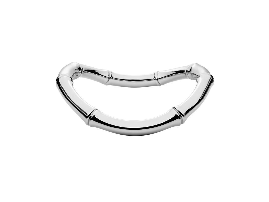 Gucci Gucci Bamboo Choker Necklace In Aluminium With Palladium-Toned Finish