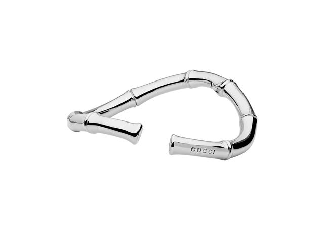 Gucci Gucci Bamboo Choker Necklace In Aluminium With Palladium-Toned Finish - view 2
