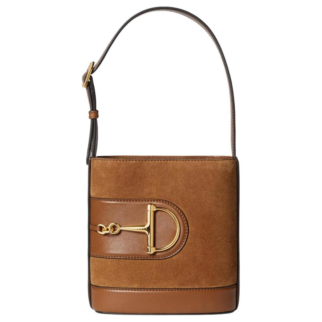 Gucci Gucci Suede Bucket Bag, Portable Crossbody Bag, Shoulder Bag Mini Women's Brown