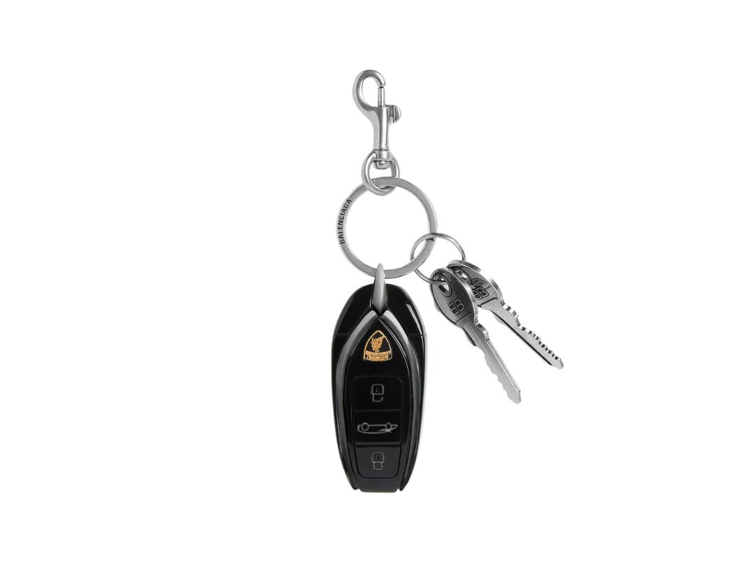 Balenciaga Balenciaga Automobili Lamborghini Car Key Charm Silver Black