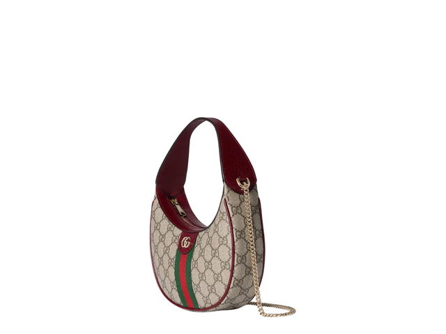 Gucci Gucci Ophidia Small Shoulder Bag Beige Dark Brown - view 2