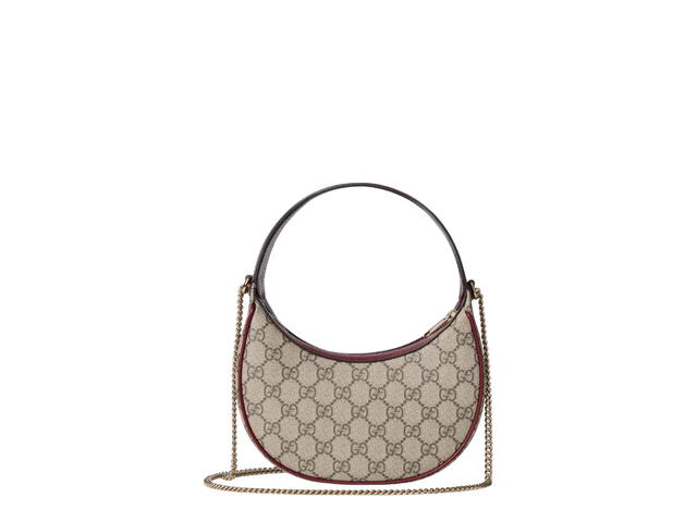 Gucci Gucci Ophidia Small Shoulder Bag Beige Dark Brown - view 3