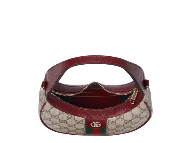Gucci Gucci Ophidia Small Shoulder Bag Beige Dark Brown - view 5