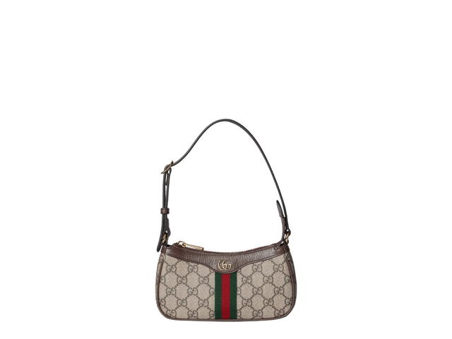 Gucci Gucci Ophidia Mini Shoulder Bag Beige Dark Brown - view 2