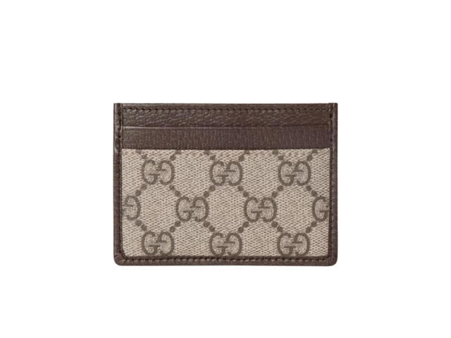 Gucci Gucci Ophidia Card Case Variation Beige And Brown - view 3