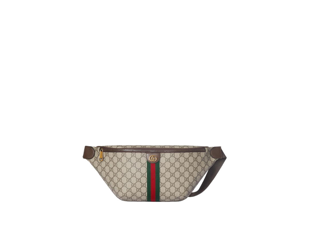 Gucci Gucci Ophidia Large Belt Bag Beige Dark Brown