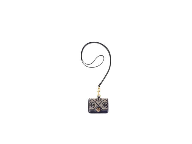 Tory Burch Tory Burch In Woven Goldfinch Jacquard With Gold Tone Brass Hardware Navy - view 2
