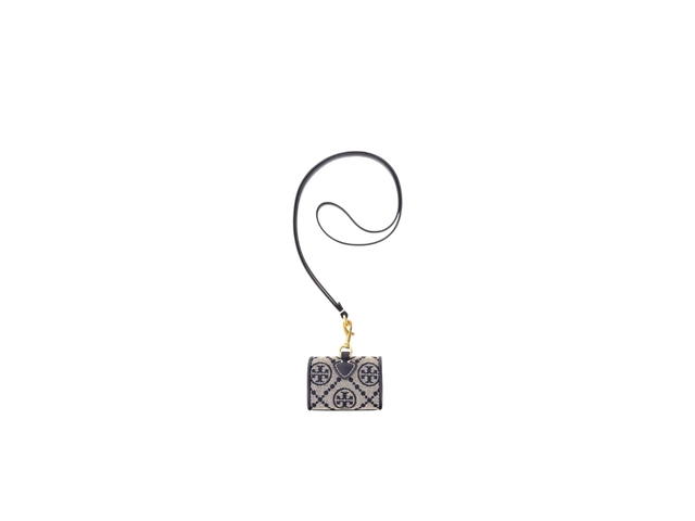 Tory Burch Tory Burch In Woven Goldfinch Jacquard With Gold Tone Brass Hardware Navy - view 3