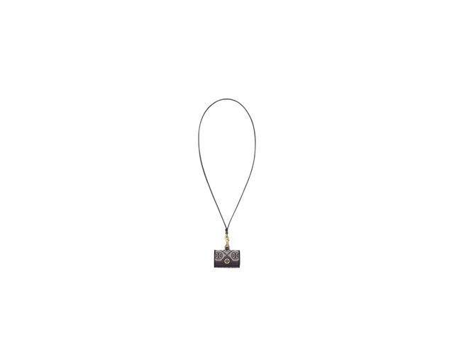Tory Burch Tory Burch In Woven Goldfinch Jacquard With Gold Tone Brass Hardware Navy - view 4