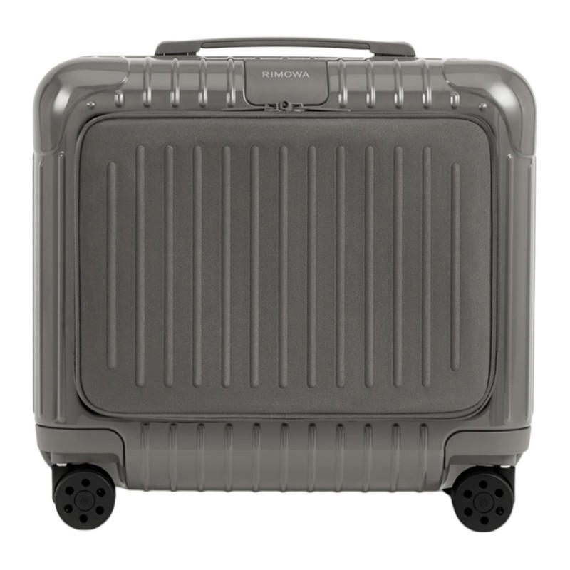 Rimowa RIMOWA ESSENTIAL SLEEVE Polycarbonate Suitcase Luggage 16 Inch Unisex Glossy Slate Gray