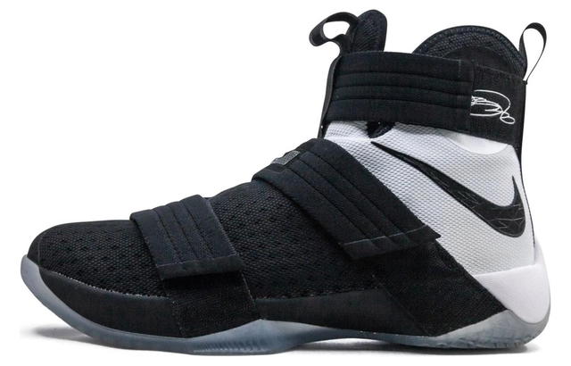 Nike Nike Zoom Soldier 10 Basketball Shoes Men Black/White - view 1