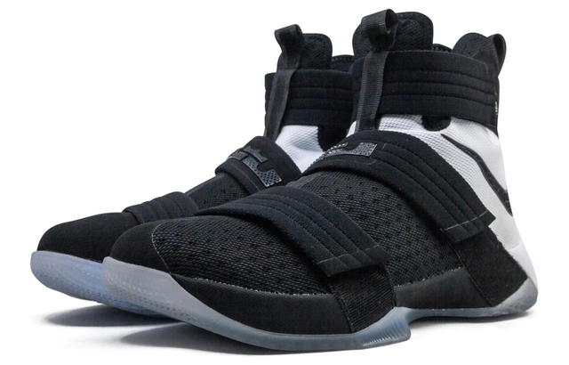 Nike Nike Zoom Soldier 10 Basketball Shoes Men Black/White - view 4