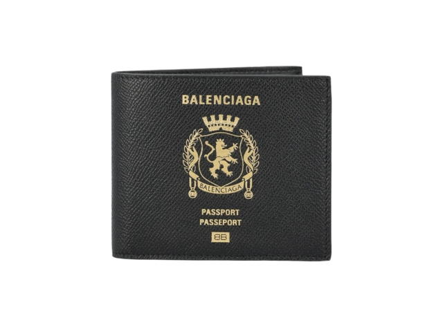 Balenciaga Balenciaga Men's Passport Square Folded Wallet Black - view 1