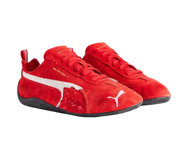 Balenciaga Balenciaga Speedcat Suede Balenciaga Red White Black - view 3