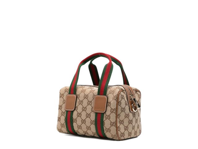Gucci Gucci GG Supreme Mini Canvas Top Handle Bag Beige - view 2