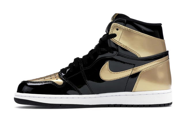 Jordan Jordan 1 Retro High NRG Patent Gold Toe - view 3