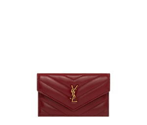 Buy Saint Laurent Flap Card Case Carmine Red at Sasom – Authentic and Ready to Ship