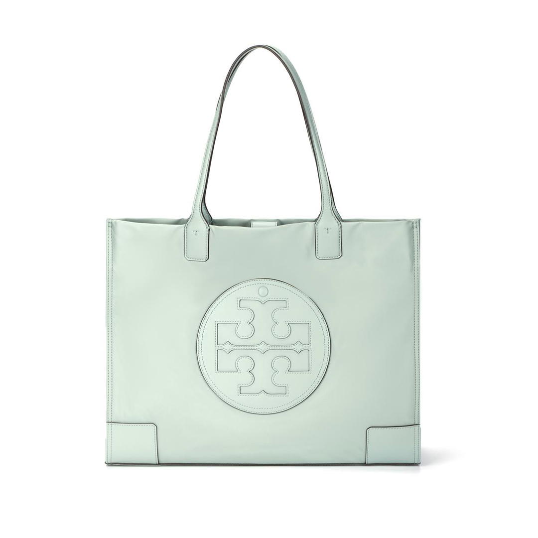 Tory Burch TORY BURCH Ella Nylon Tote Bag, Shopping Bag, Handbag, Shoulder Bag Medium Size Women's Green