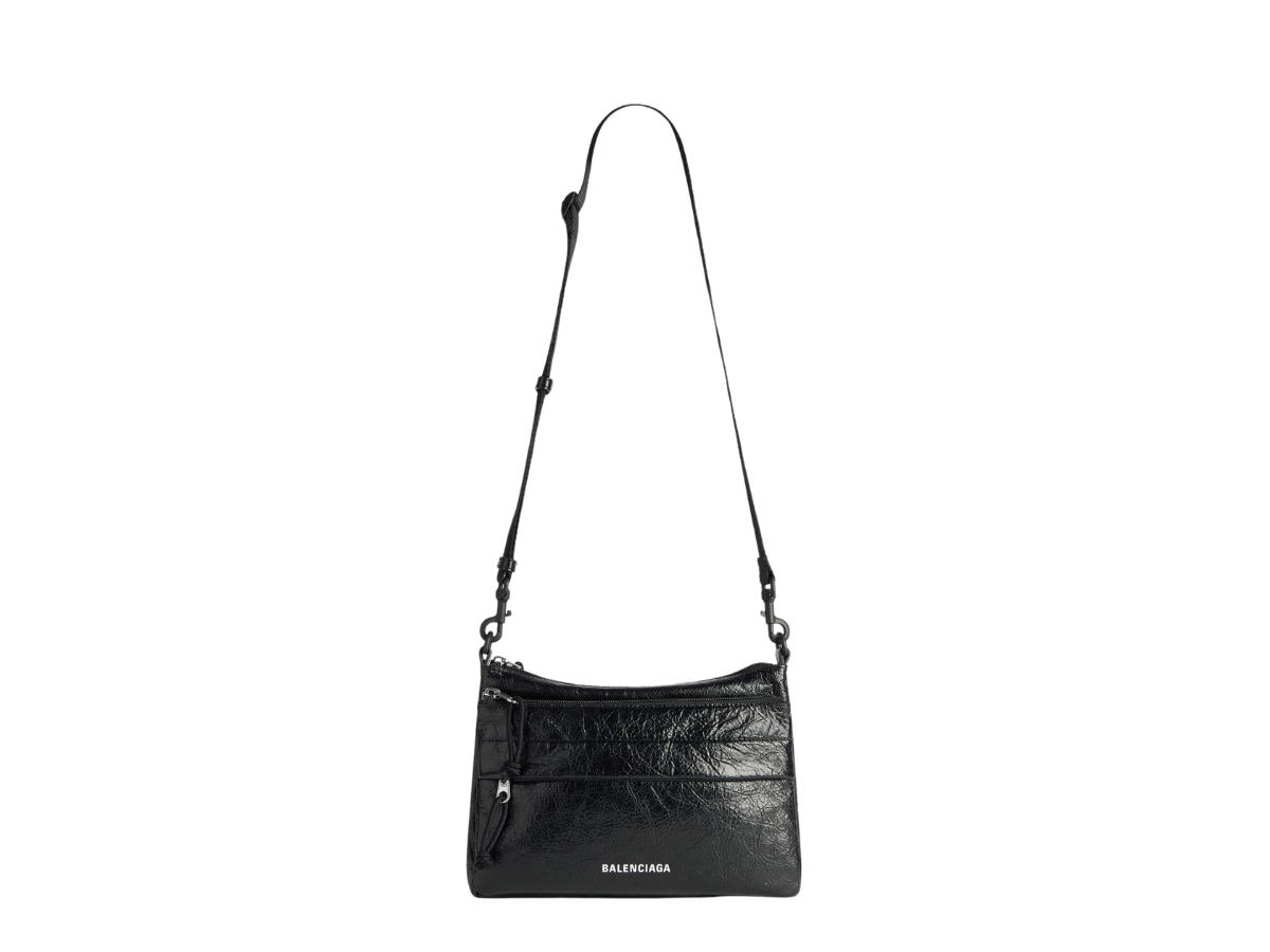 Balenciaga Balenciaga Explorer Double Pouch Messenger Bag Black