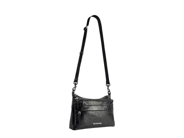 Balenciaga Balenciaga Explorer Double Pouch Messenger Bag Black - view 2